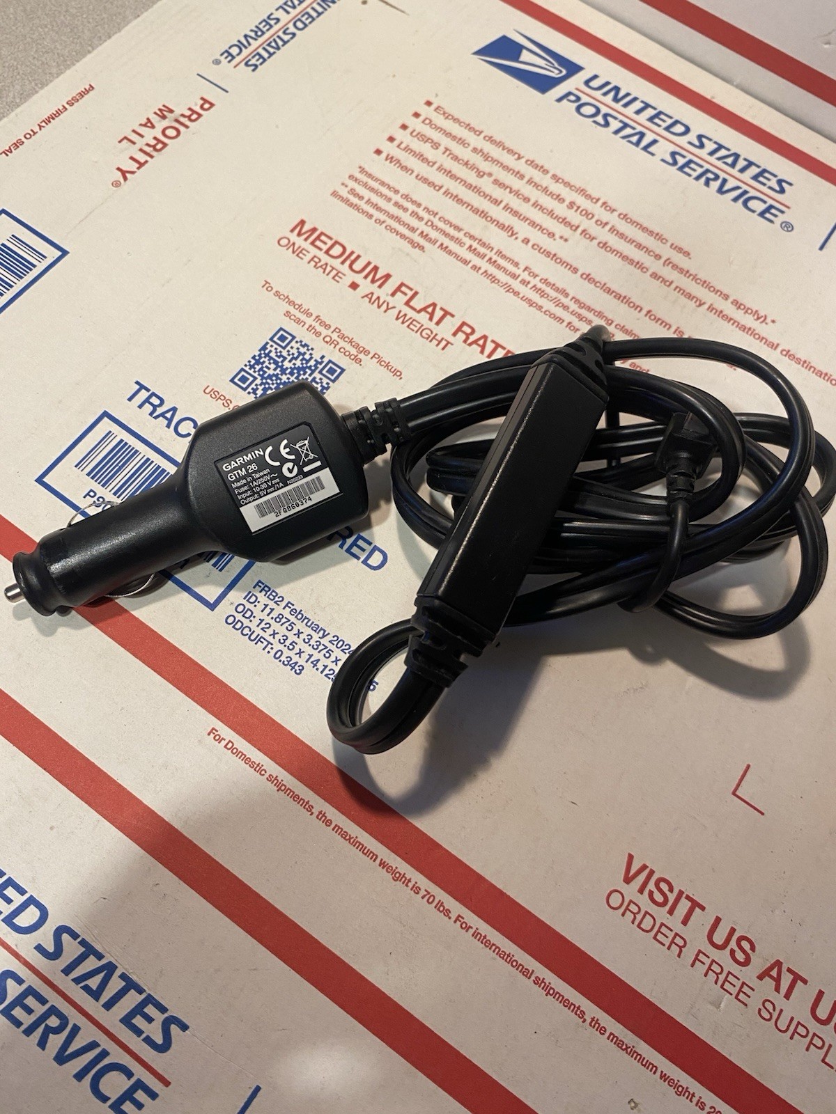 GENUINE Garmin GTM25 GPS TM GTM26 Car Charger NUVI 205 255W 265T 1300