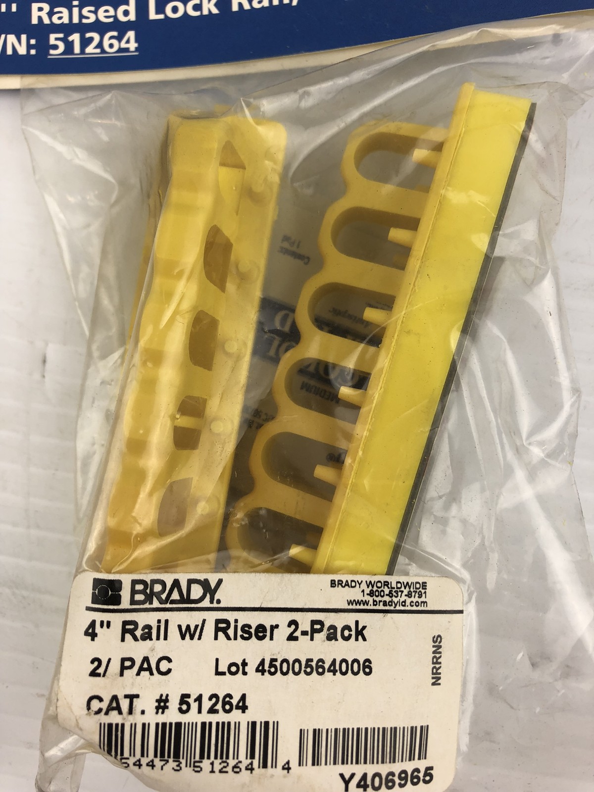 Brady EZ Panel LOC 51264 4″ Raised Lock Rail 480/600V Breaker Block (Pack of 2)