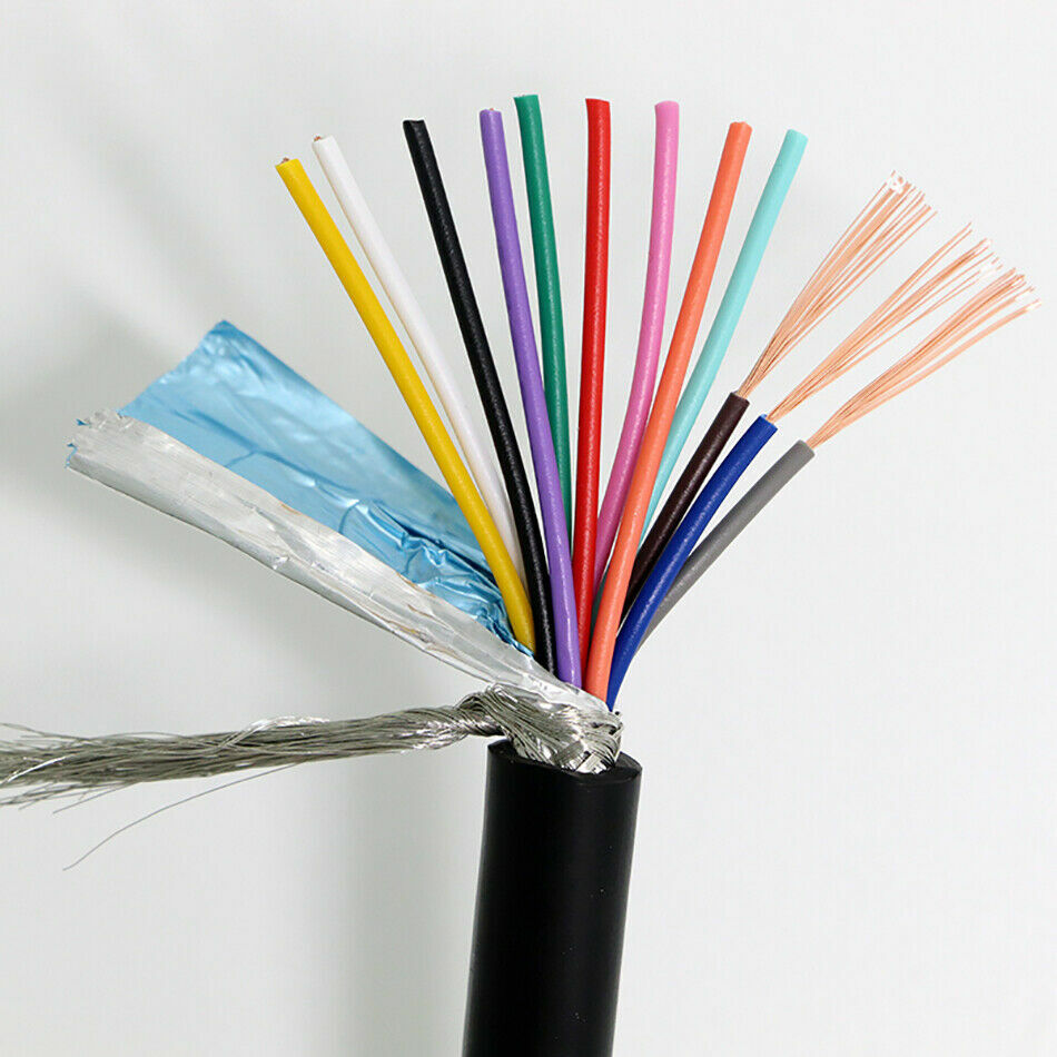 RVVP 5/6/7/8/10/12 Core 0.2 0.3 0.5 0.75 mm² Shielded Cable Signal Control Wire