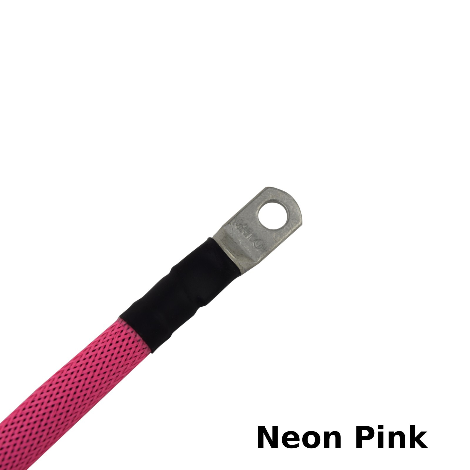 2 AWG Gauge Custom Battery Cable Copper Braided (Neon Pink)