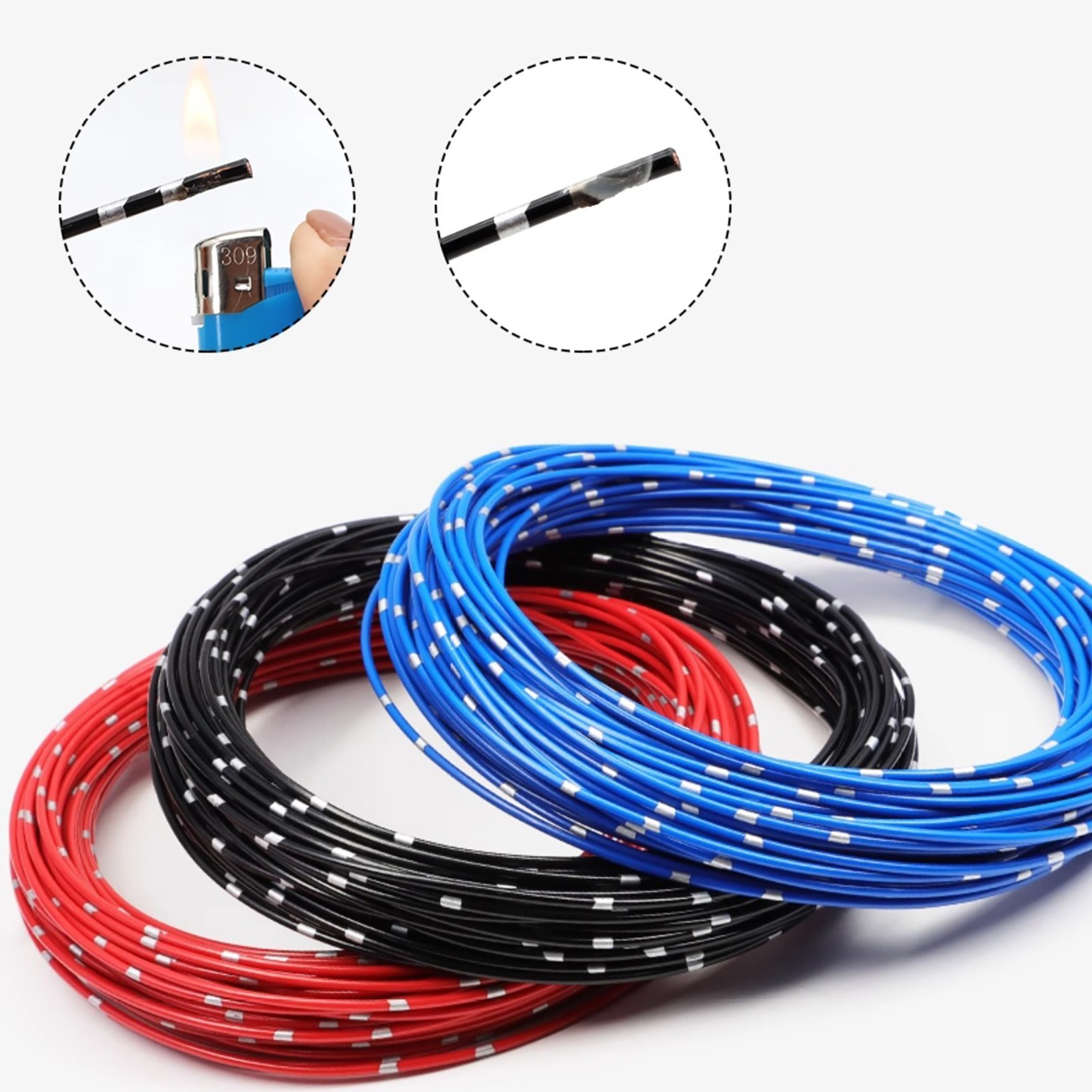 0.3-2mm² Thin Wall Automotive Cable Car Wiring Auto Modification Electrical Wire
