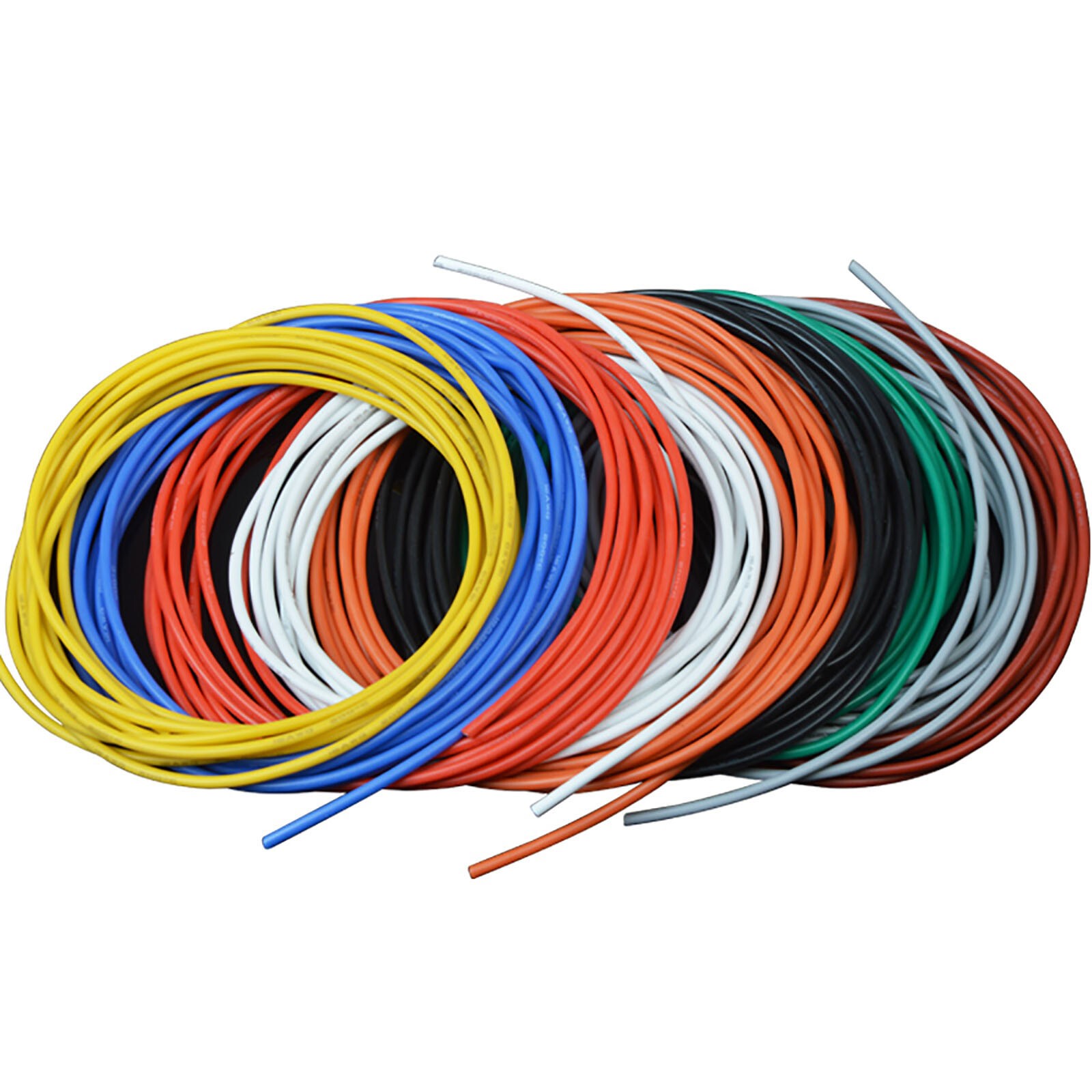 2AWG~30AWG Flexible Soft Silicone Wire Cable UL High Temp Colorful Tinned Copper