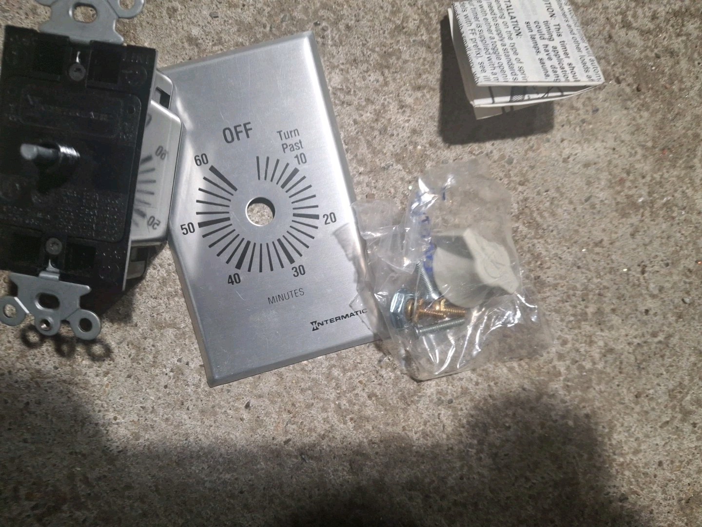 Intermatic 120-277VAC 50/60Hz SPDT 60 Min Max Spring Wound Timer FF60M