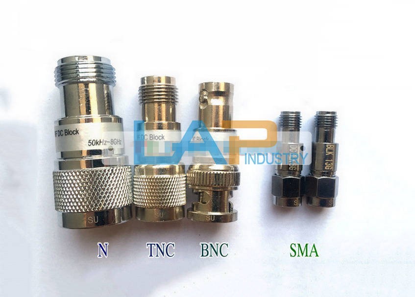 RF isolator DC block; 50k-8G, 13G, 18G; SMA/N/BNC/TNC; DC isolation voltage: 50v