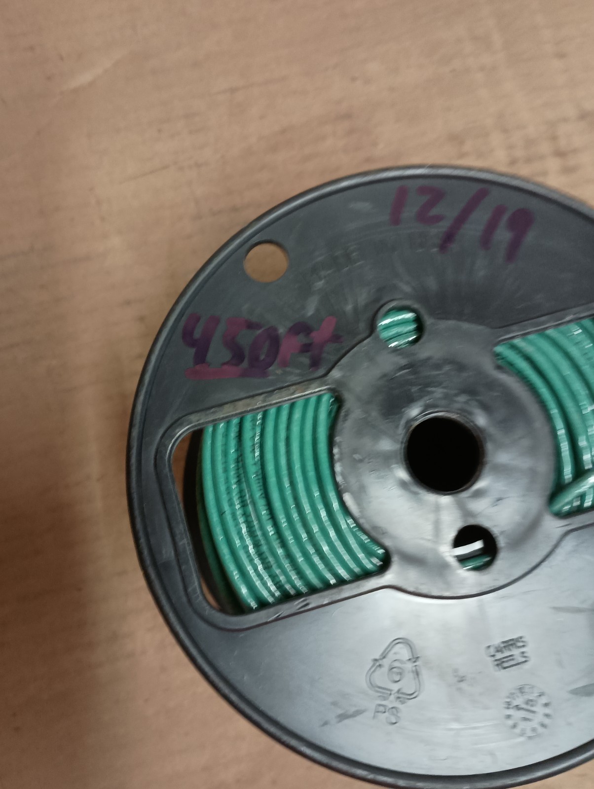 12 AWG Copper Stranded Wire 450′ FT Roll THHN/THWN 600 Volt UL Listed – Green