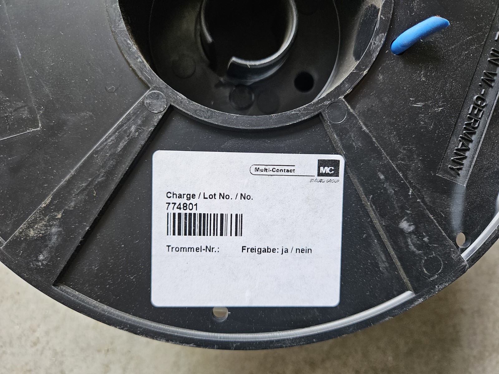 100m Stäubli 60.7230-10023, Plast-1V 2.5, flexible TPE stranded cable new/original packaging