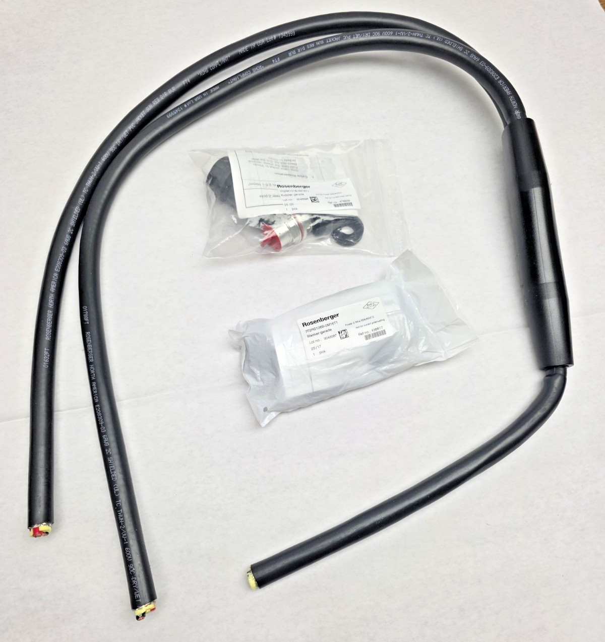 Rosenberger L99-PDH606-VZ-KIT2 Y-Splicer Power Cable Assembly Kit New OEM