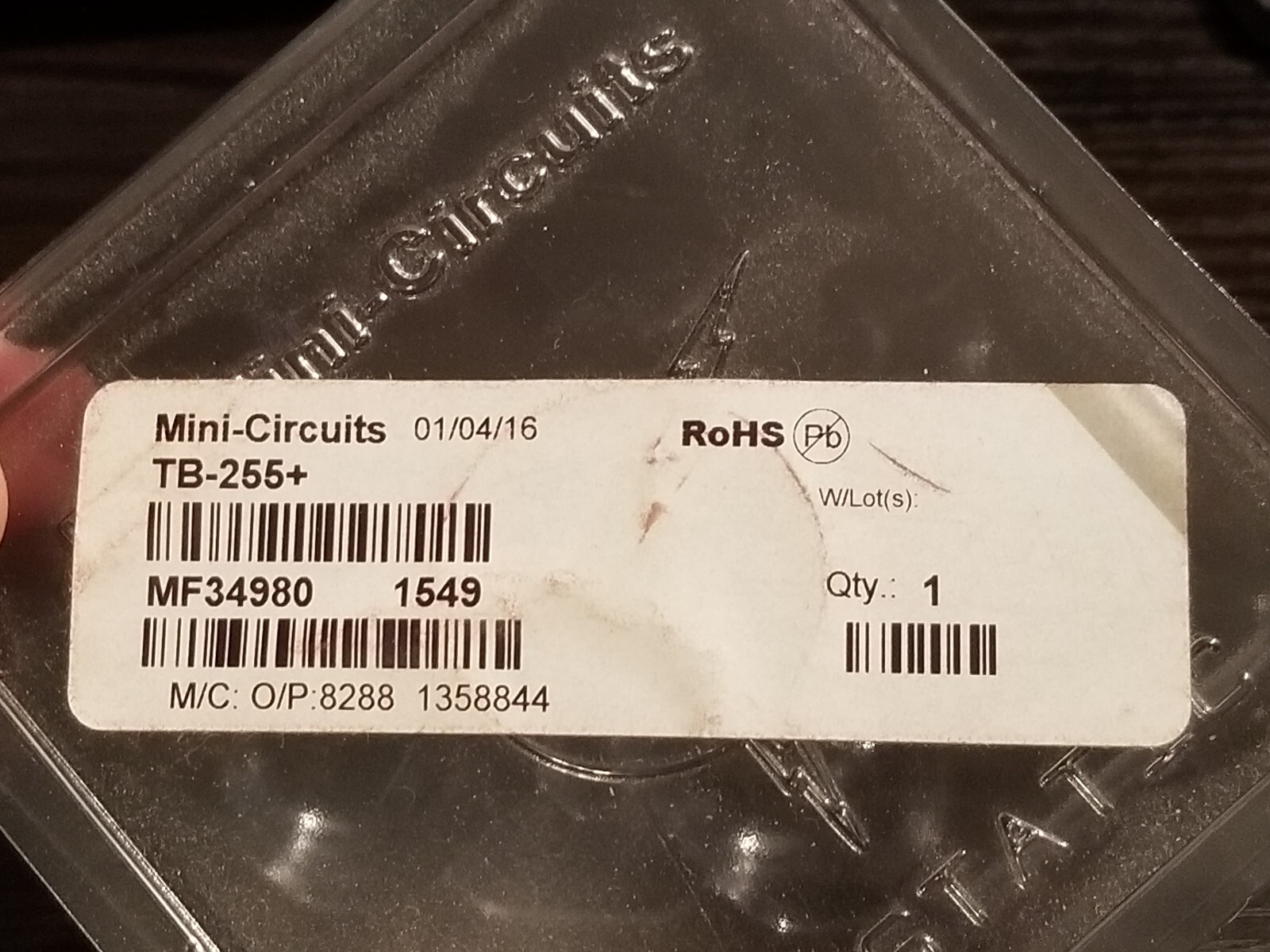 915 TB-255+ Mini-Circuits Frequency Mixer Eval Board Assembly sma 50ohm unused