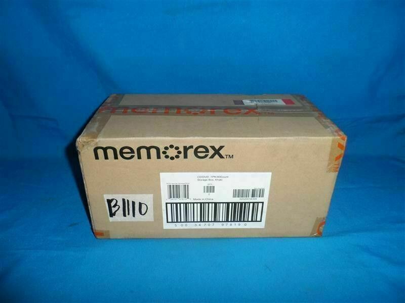1Box 2pcs Memorex 97819 File-n-Store 1PK/40 Count CD/DVD Storage Box