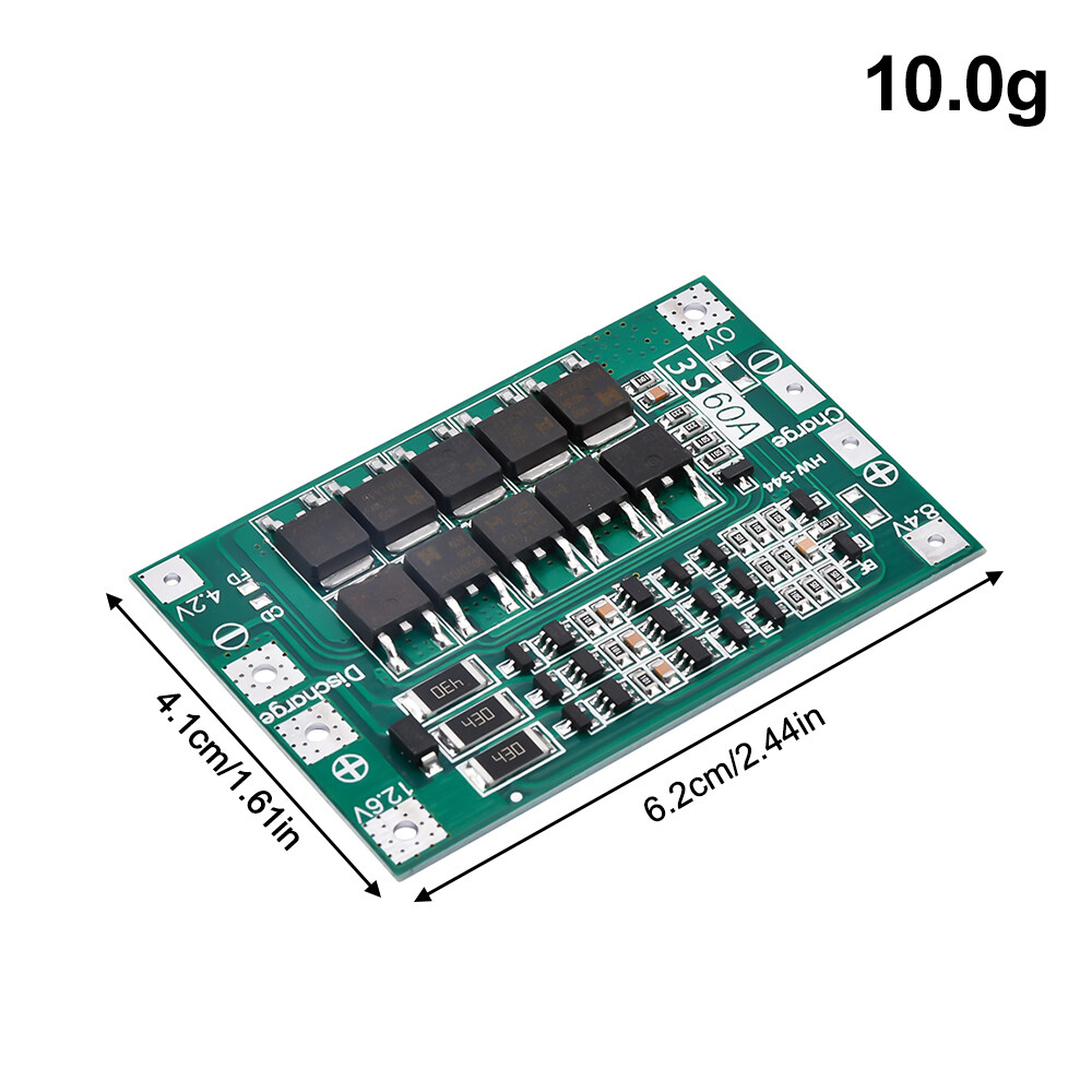 3S 13.6V 60A 18650 Li-ion Battery Charge PCB Protection Enhanced/Balanced Board