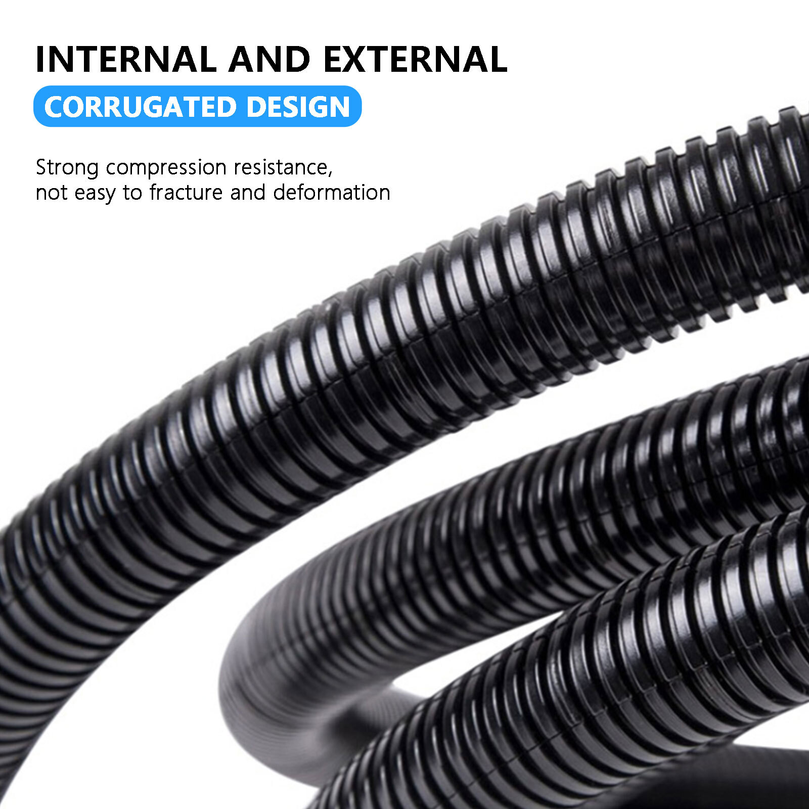 Flexible Split Wire Loom Tubing Conduit Sleeve Cover Cord Cable Sleeve Wires Lot