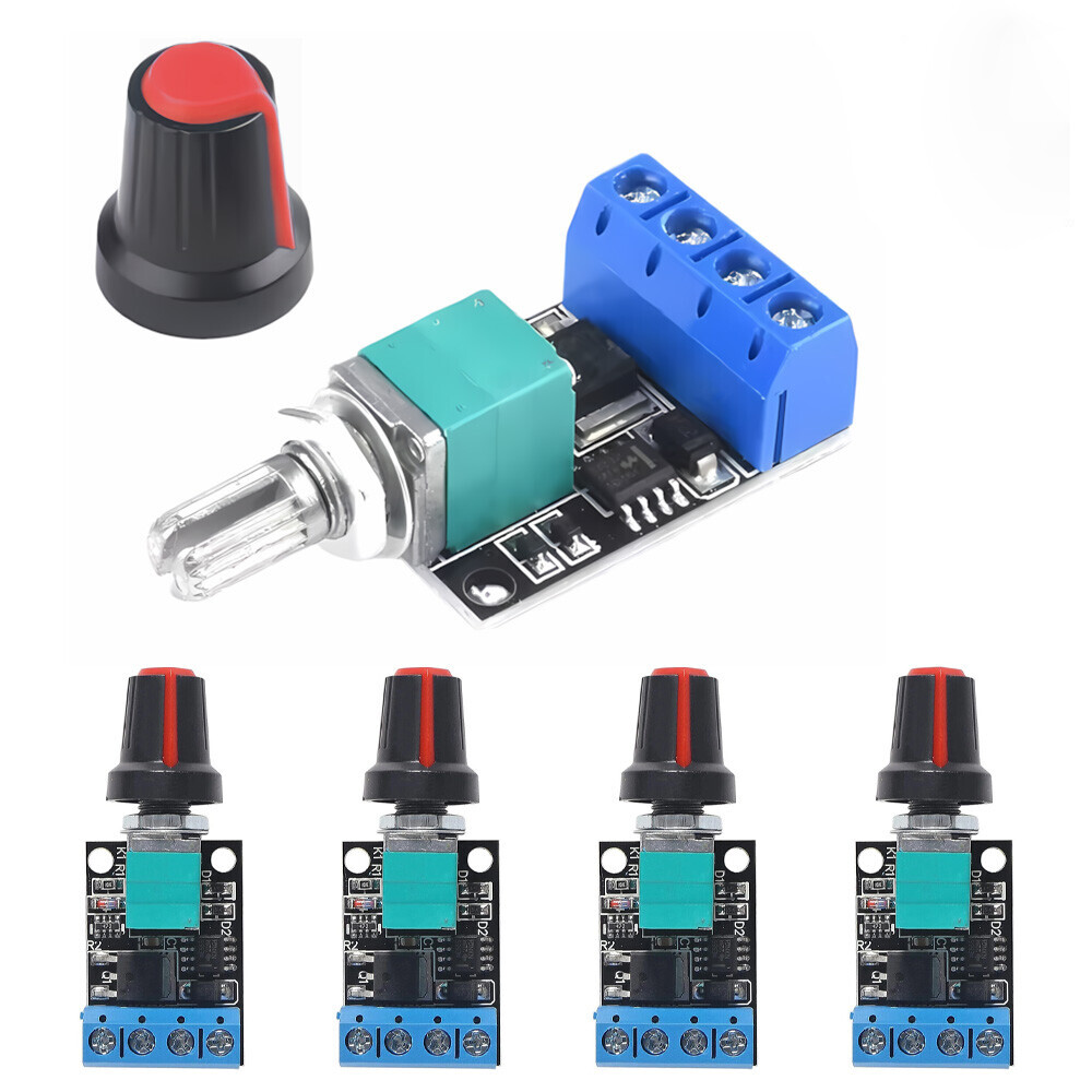 5X DC Motor Speed Controller PWM Adjustable 5V-12V 10A LED Brightness Regulator