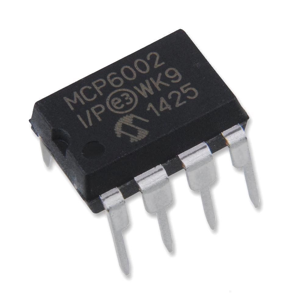 1PCS Microchip MCP6002-I/P MCP6002 + Socket – Dual 1 MHz Op Amp DIP-8 New IC