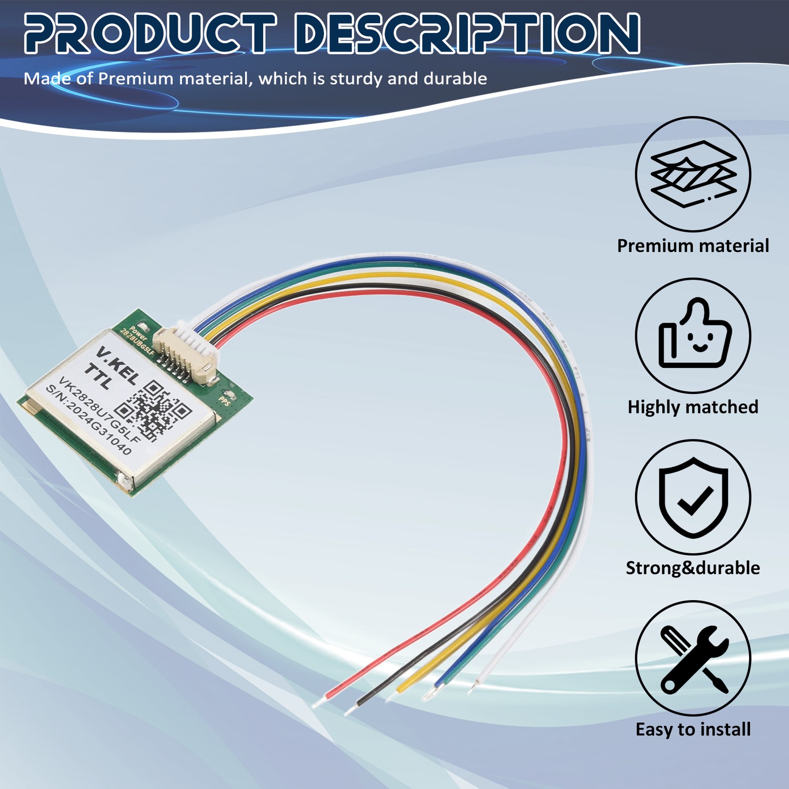 VK2828U7G5LF Module TTL 1-10Hz with Antenna FLASH Flight Control Model H7K9