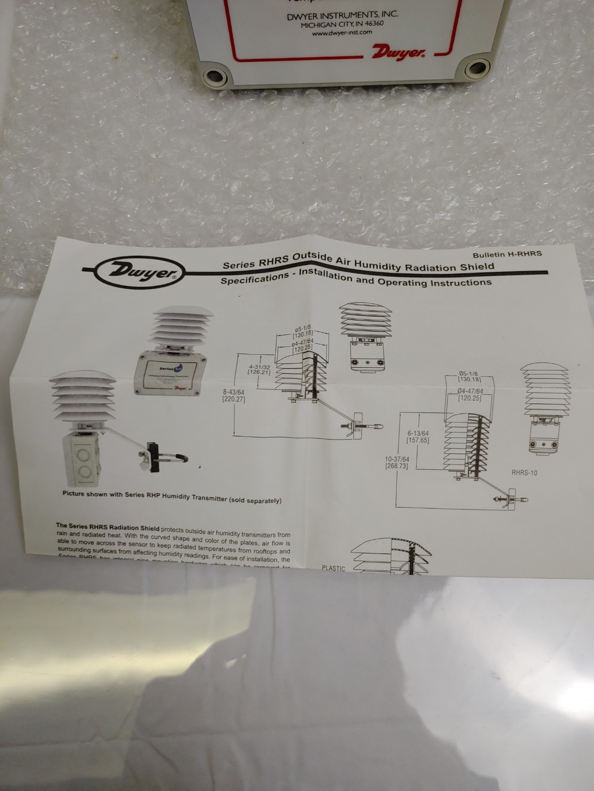 DWYER Instruments RHRS Shield