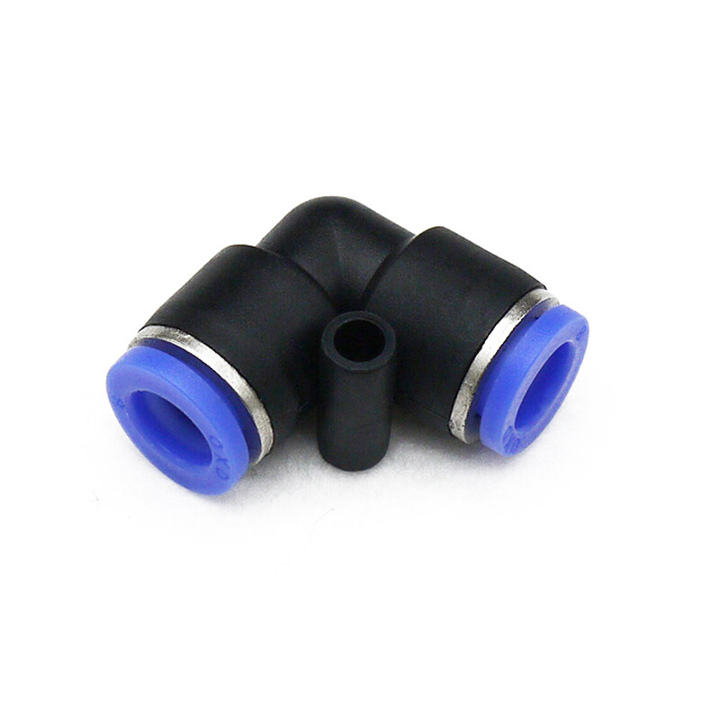 Pneumatic Hose Quick Coupling Plastic Push Connectors Straight/L/Y/T Type Black