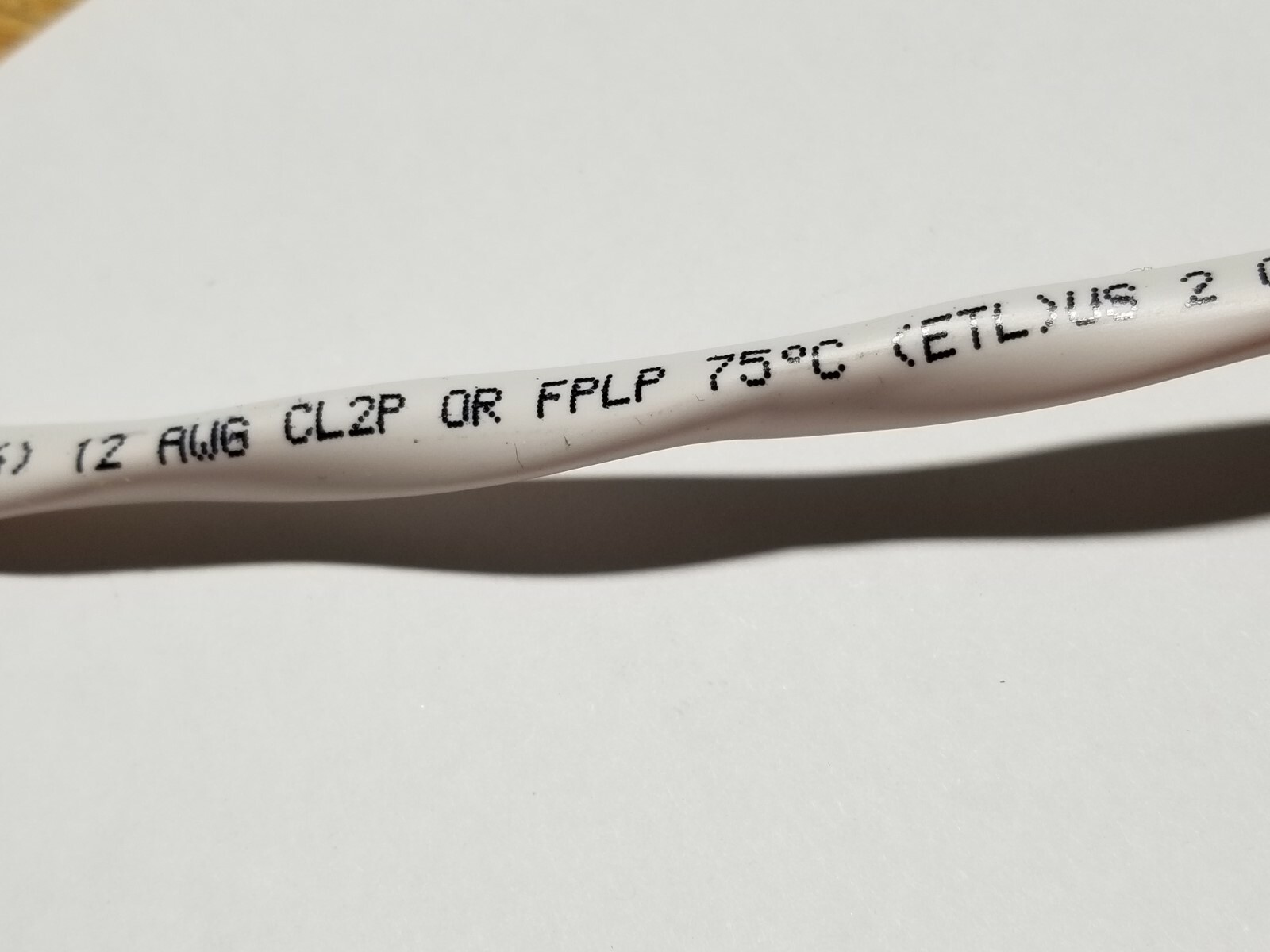 All Star Cable P0212B2 12/2C Twisted Pair Plenum Speaker/Audio Cable White /50ft