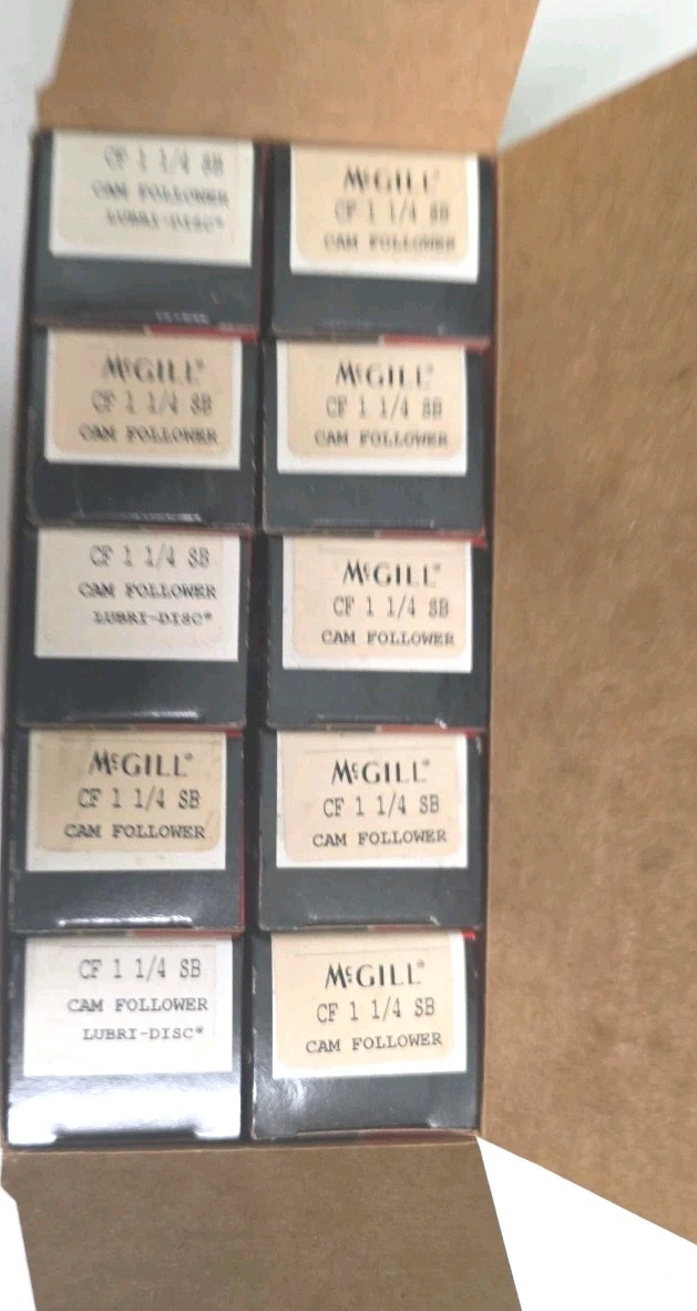 10 NEW- SEALED OLD STOCK MCGILL CF 1 1/4 SB CAM FOLLOWER 1-1/4″