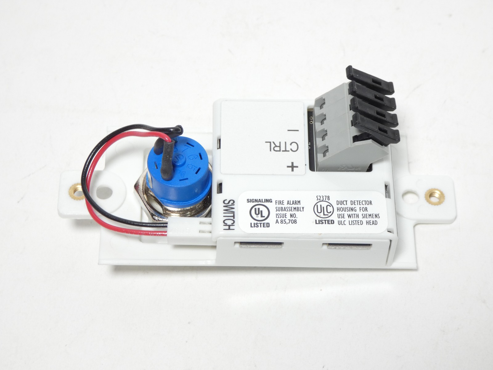 Siemens S54319-S27-A1 FDBZ-RTL Fire Alarm Remote Test Switch Duct Detector FD…