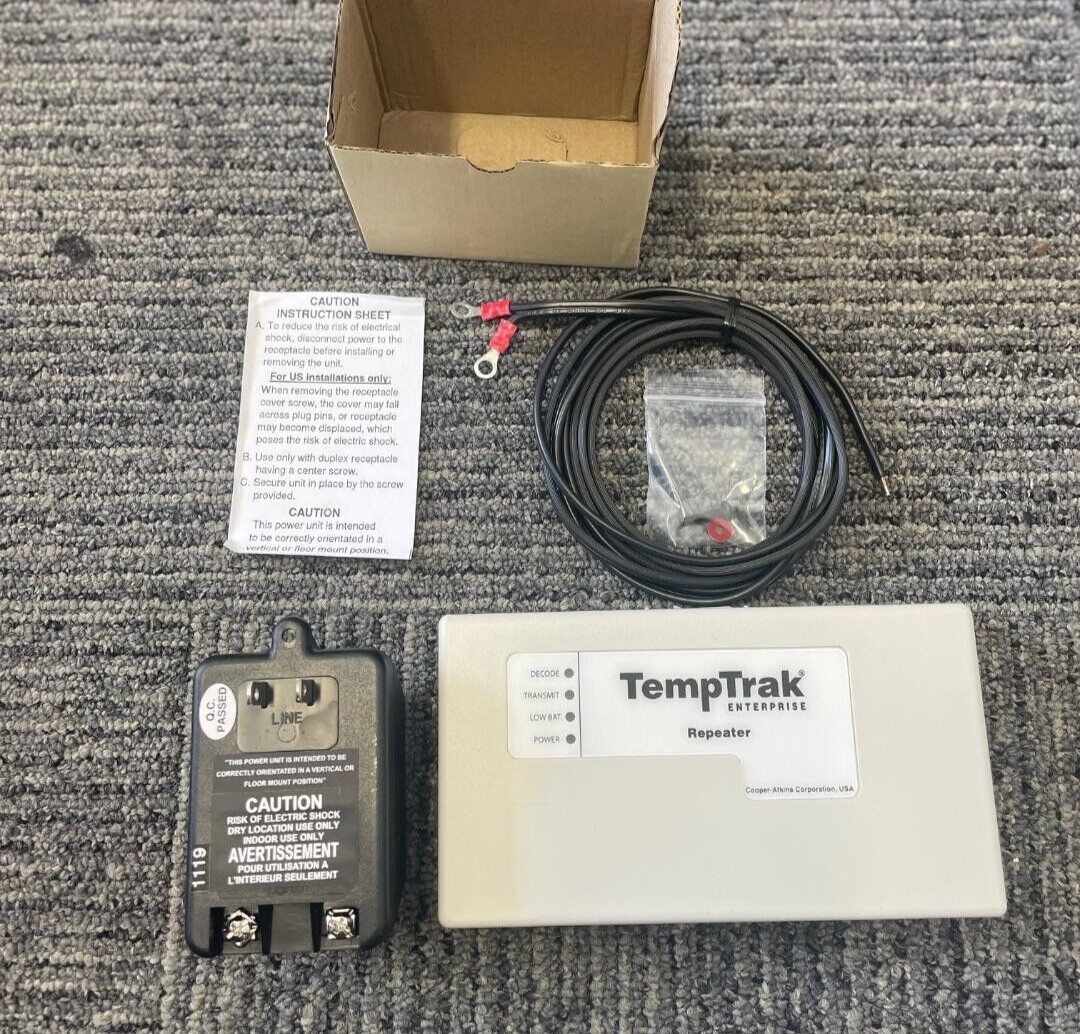 Lot of 2 Atkins Corporation TempTrak Repeater, Relays Data Received – New