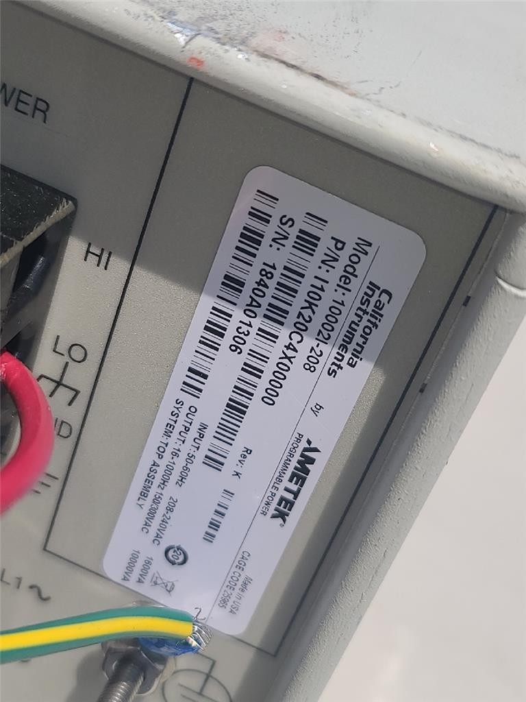California Instruments 5kVA AC Power Source Model 5001iX Series II