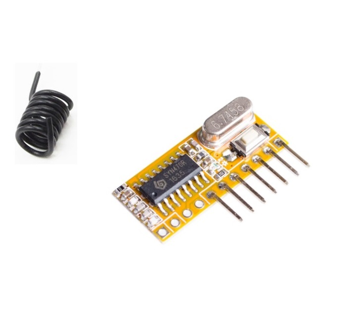 1PCS RXC6 433Mhz / 315MHZ Superheterodyne Wireless Receiver PT2262 Code Steady