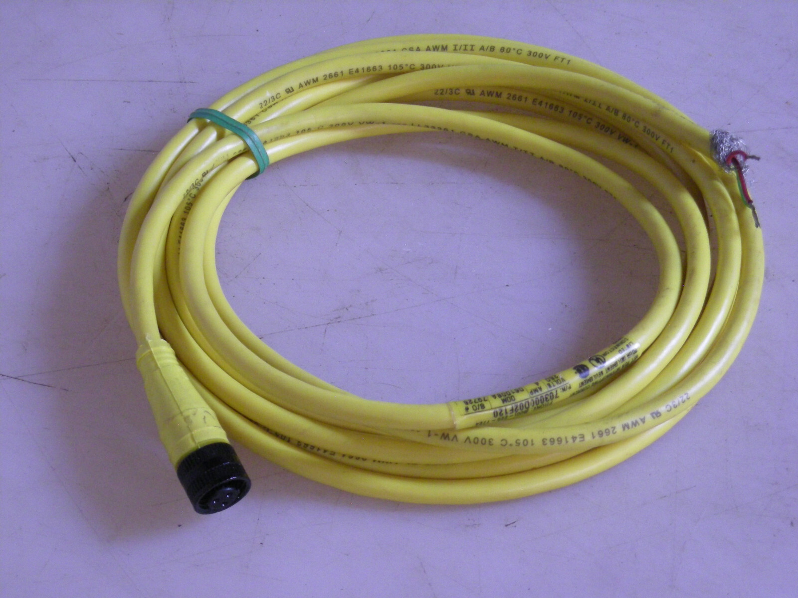 BRAD HARRISON 3 Pin Female 12FT 22-3C CABLE 703000D02F120