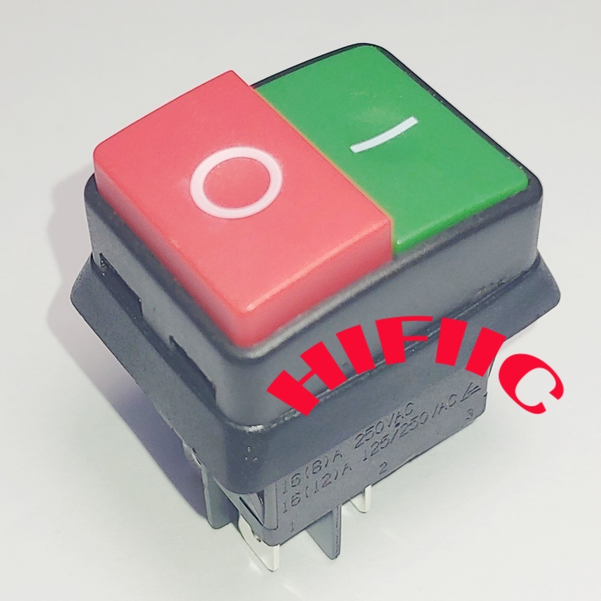 SCI R11-8 Pushbutton Switch 4 Pins ON-OFF 2 Positions 16A 125/250VAC T125 IP55