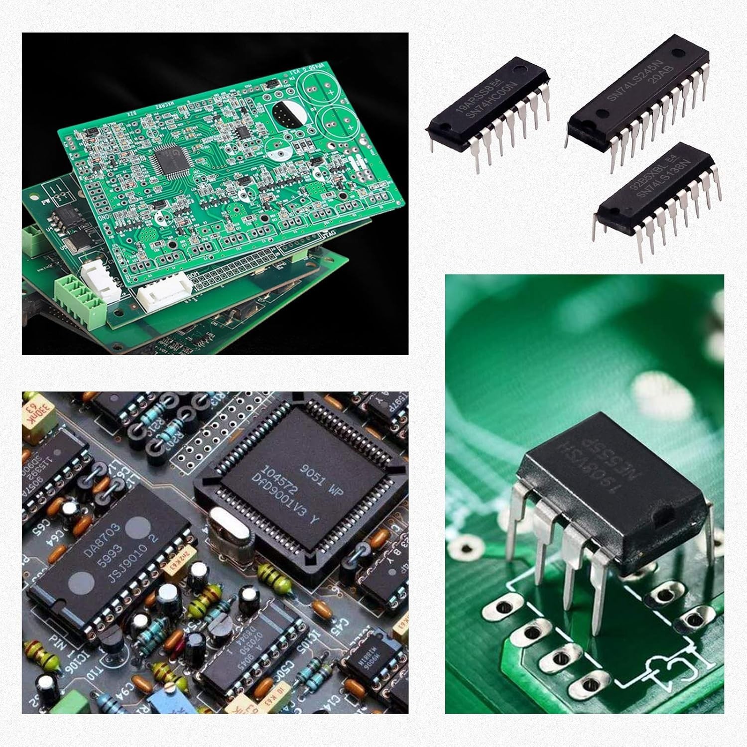 40Pcs 20 Different Types 74HCxx and 74LSxx Series Logic IC Assortment Kit wit…