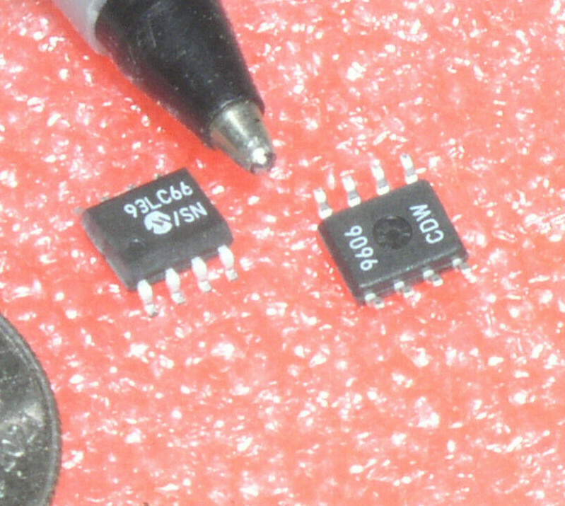 2 NEW MICROCHIP 93LC66 4K MICROWIRE N-SERIAL E EPROM IC SN 8-SOIC USA
