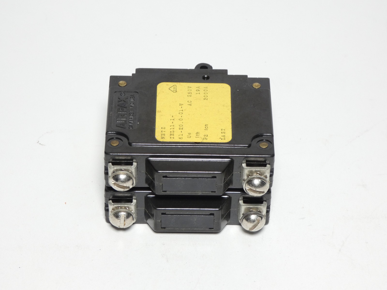 Airpax IEL11-1-61-20.0-01-V Circuit Breaker 2P 20A 250V
