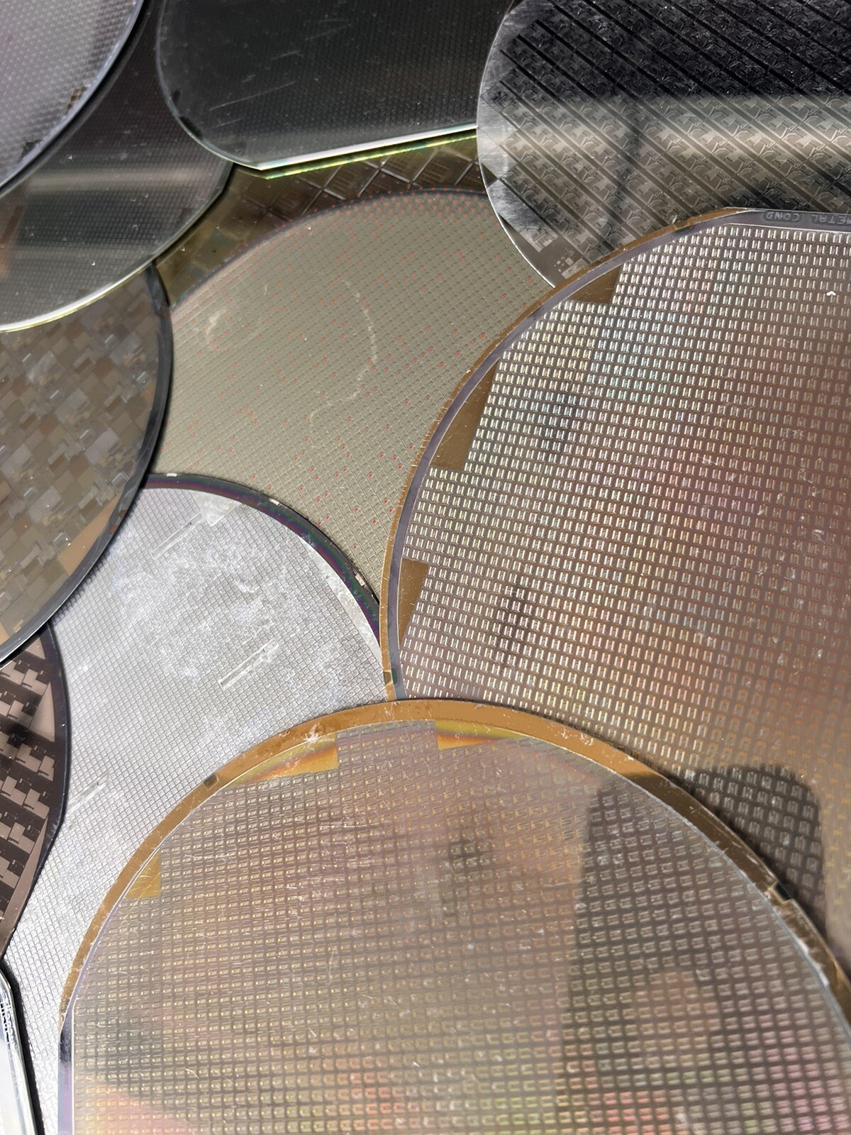 150 MM 6” PATTERNED SILICON WAFERS, LOT OF 50 500 To 600um Thick