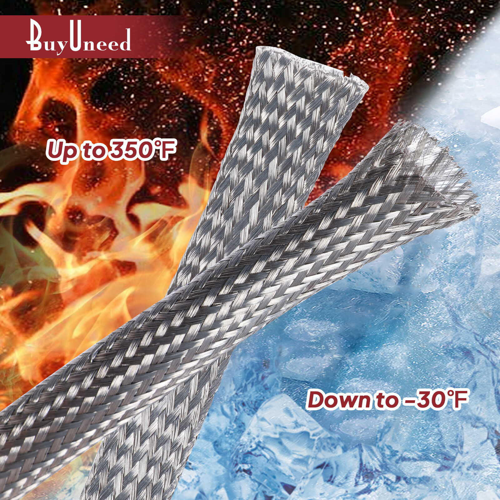 Tinned Braided Sleeve Metal Shielding Signal Wire Cable Shielded Audio Wire Lot