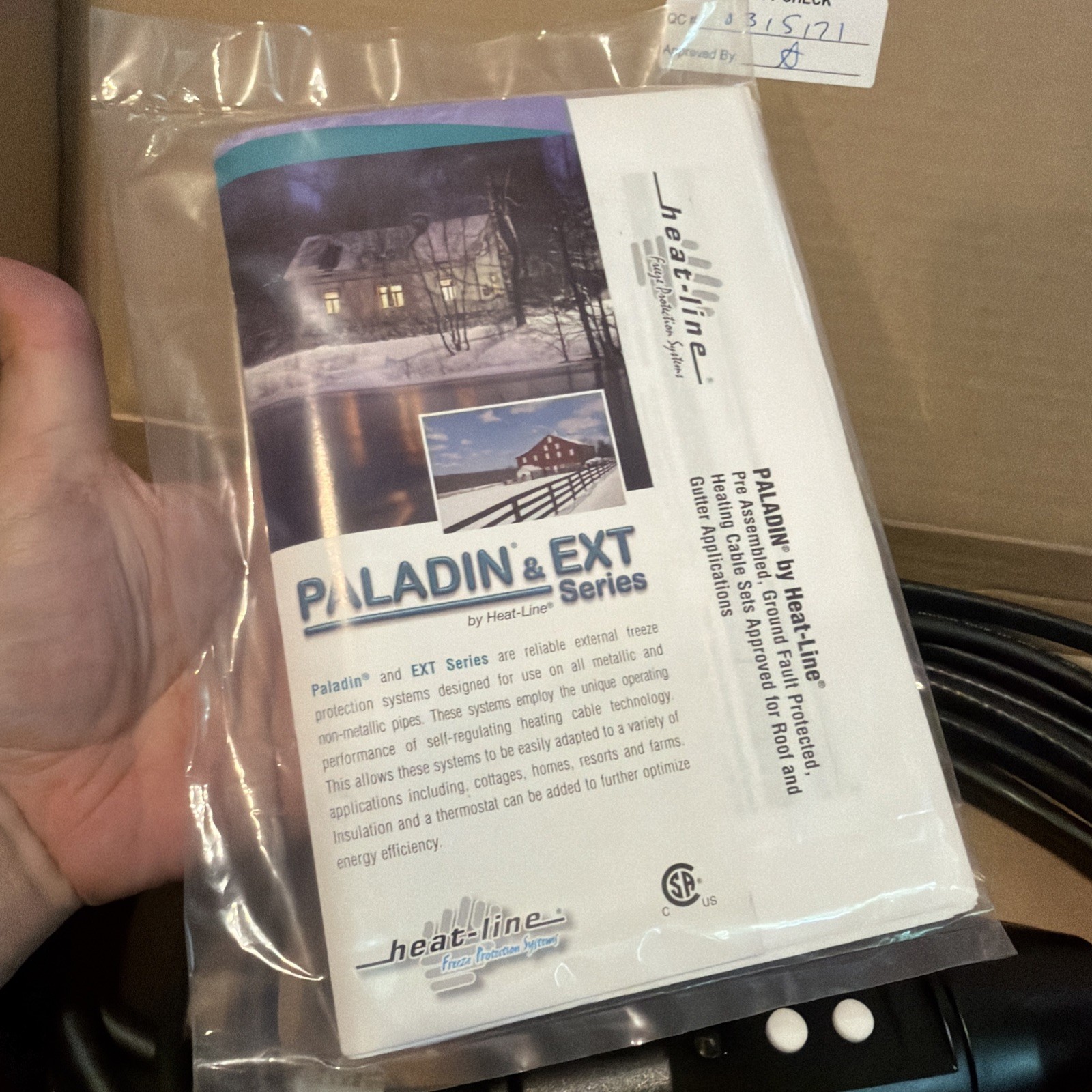 NEW Heat-line PLDI-020 Paladin 20ft Heating Cable Protection System