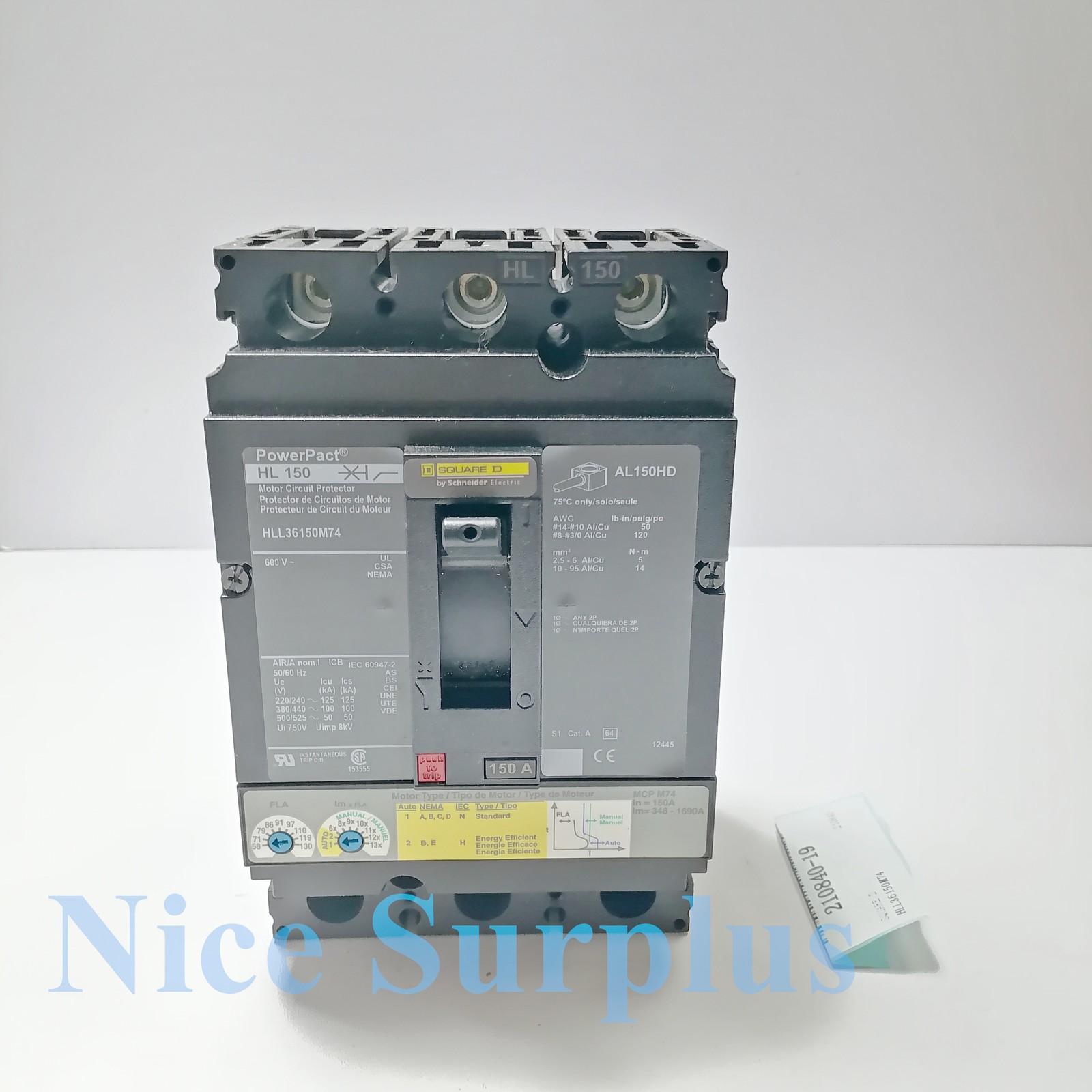 Square D Circuit Breaker HLL36150M74