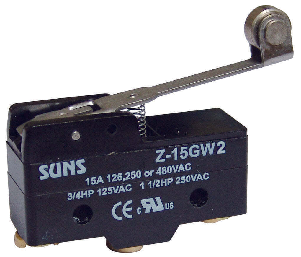 SUNS International Z-15GW2 Extended Roller 15A Lever Micro Switch