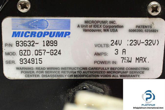 MICROPUMP GZD.Q57.G24 PUMP