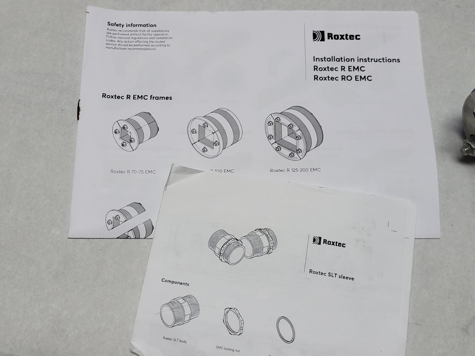 ROXTEC S1536661C (189615) KIT 5 EMC-SLT 75/4 3″ NPT STAINLESS STEEL FITTING NIB