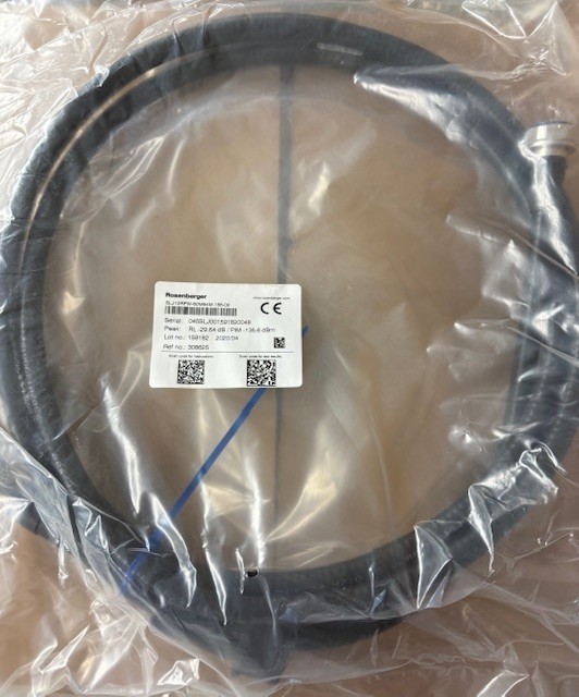 SLJ12RPW-60M64M-15FT-00 – Rosenberger 1/2″ Superflex Coax Cable w/ Boots 15ft