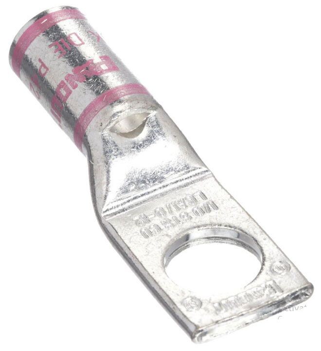 Panduit LCA1/0-12-X, 1/0 AWG Copper, 1/2″ Stud, Compression Cable Lug, 1 pc