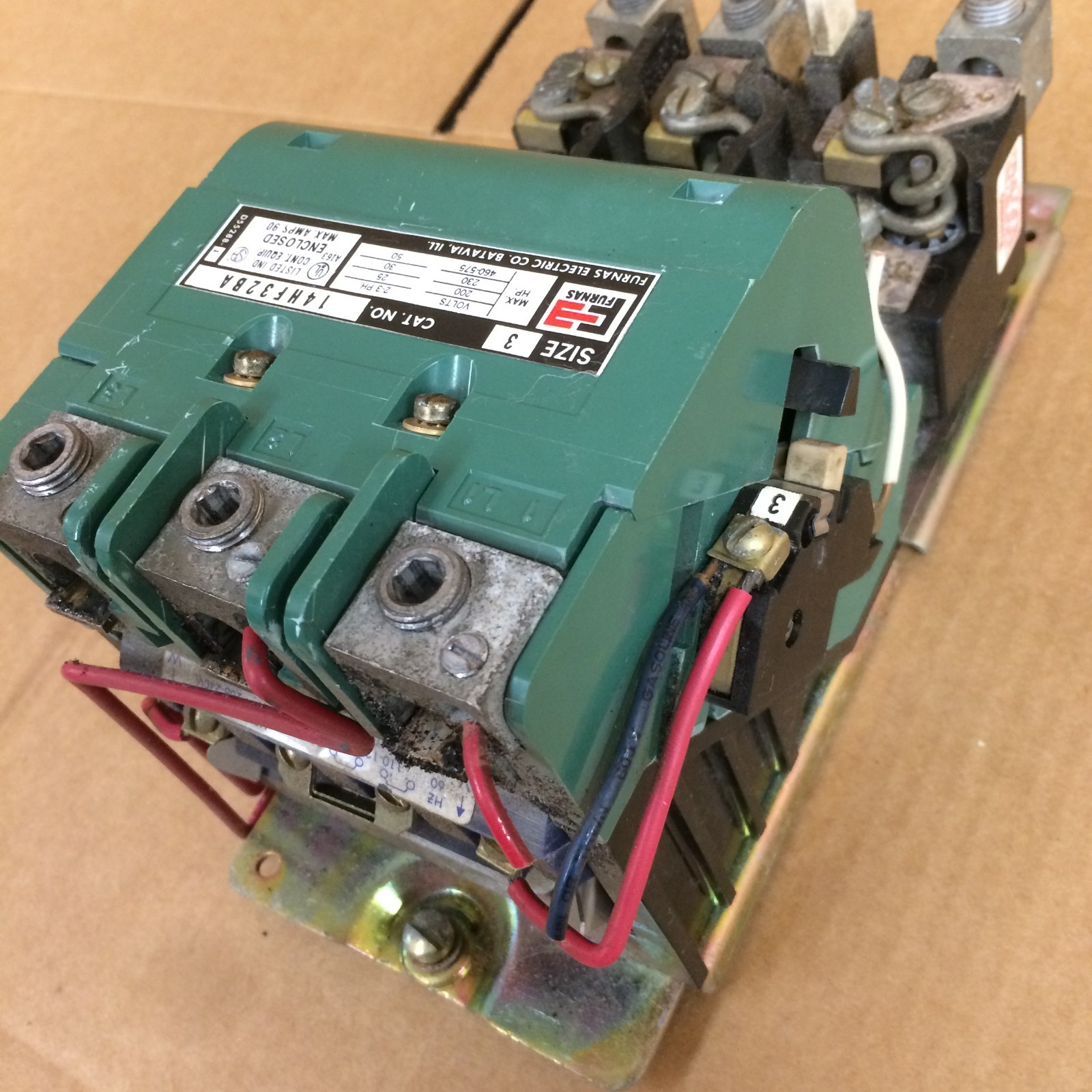 FURNAS 14HF32BA SIZE 3 STARTER / 200/230V COIL / 3PH / 25-50HP 90AMP Max