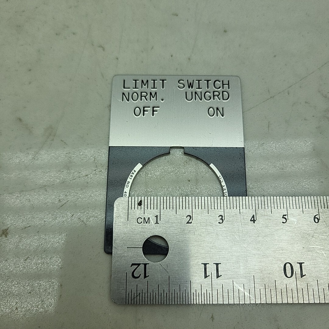 8 Pack Allen Bradley 30mm Push Button Legend Plate ON OFF *New See Pictures