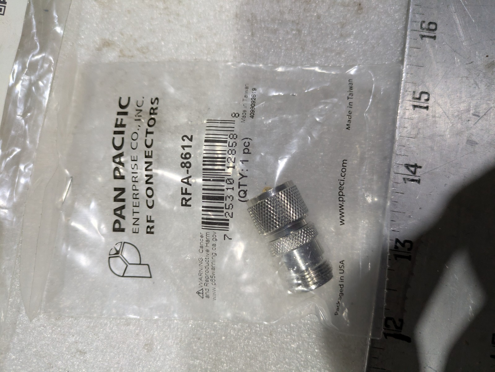 PAN PACIFIC RF CONNECTOR RFA-8612