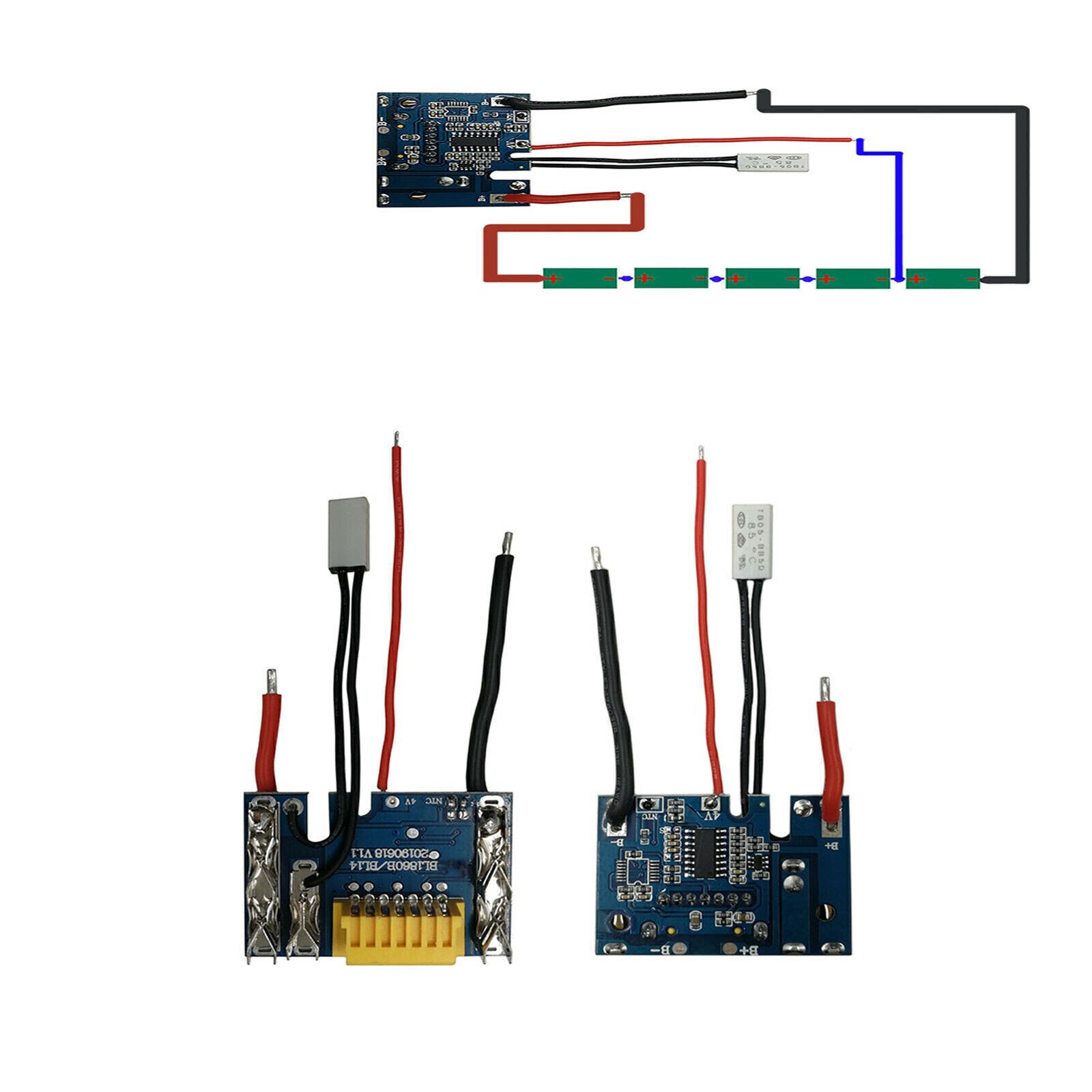 Lithium Battery Protection Board PCB Circuit Board For Makita 18V BL1830 BL1815