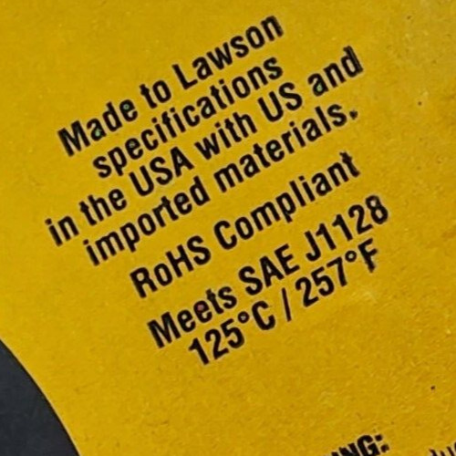 Lawson 86513 #14awg SXL SAE J1128 XLPE Automotive Lead/Primary Wire Green /50ft