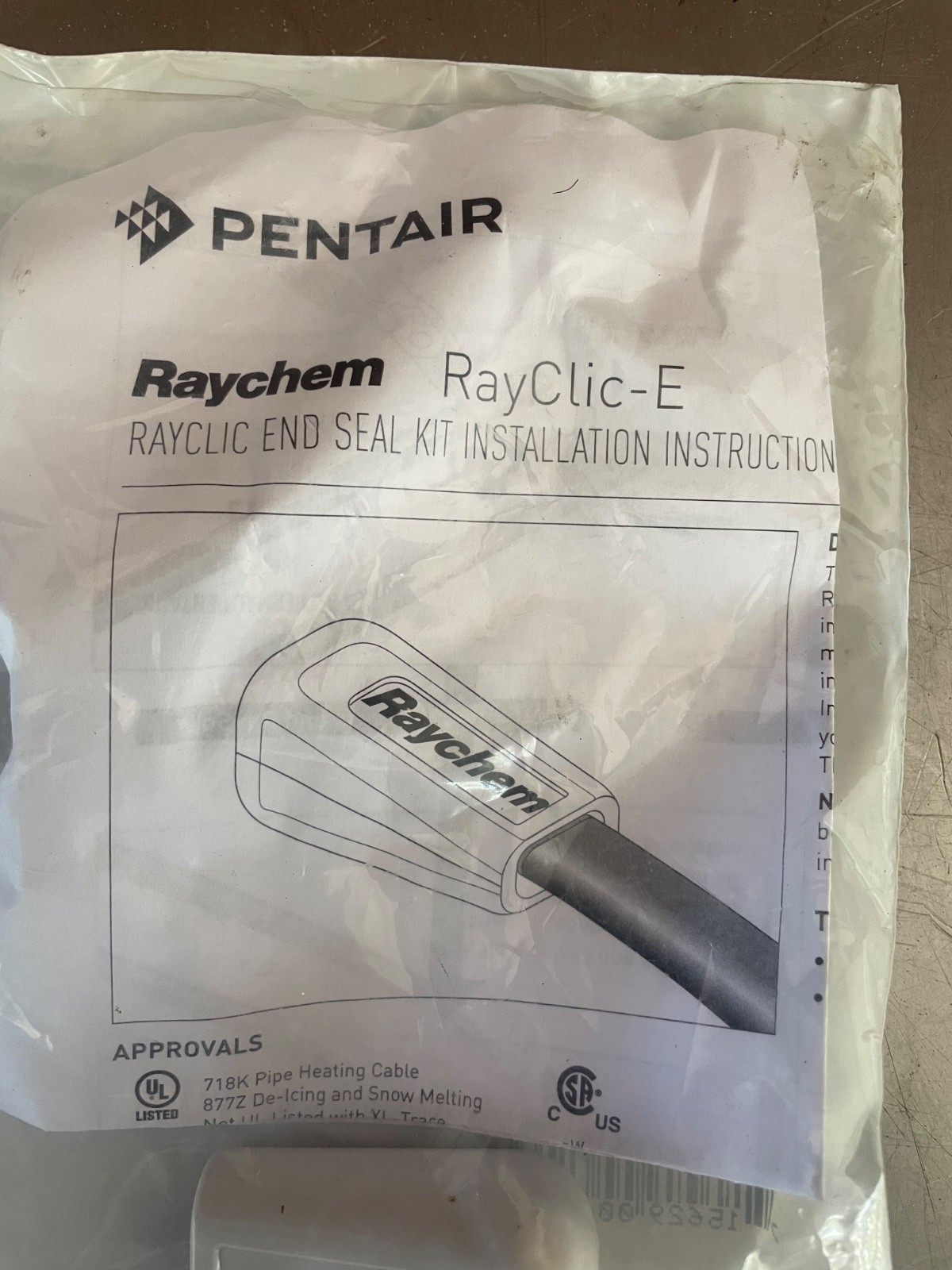 Pentair Raychem 805979-000 Rayclic-E End Seal Kit