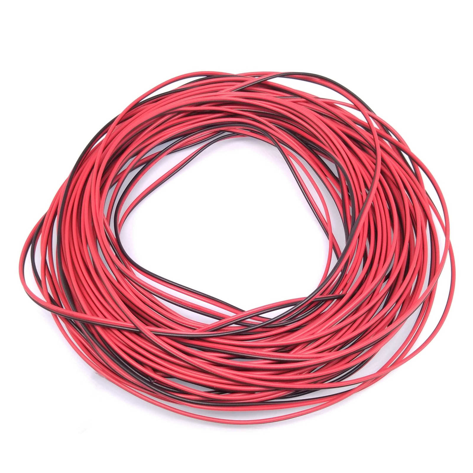 26awg UL-2468 PVC Flat Ribbon Wire Stranded Cables Red & Black 20meter