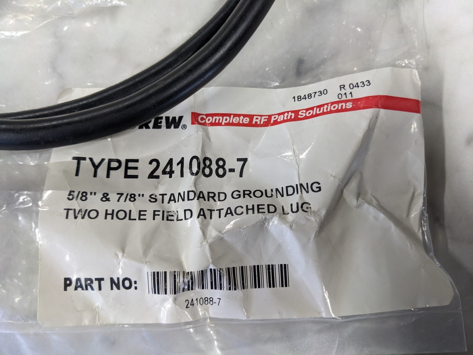 ANDREW 5/8″ 7/8″ STANDARD GROUNDING 2 HOLE FIELD ATTACHED LUG TYPE 241088-7