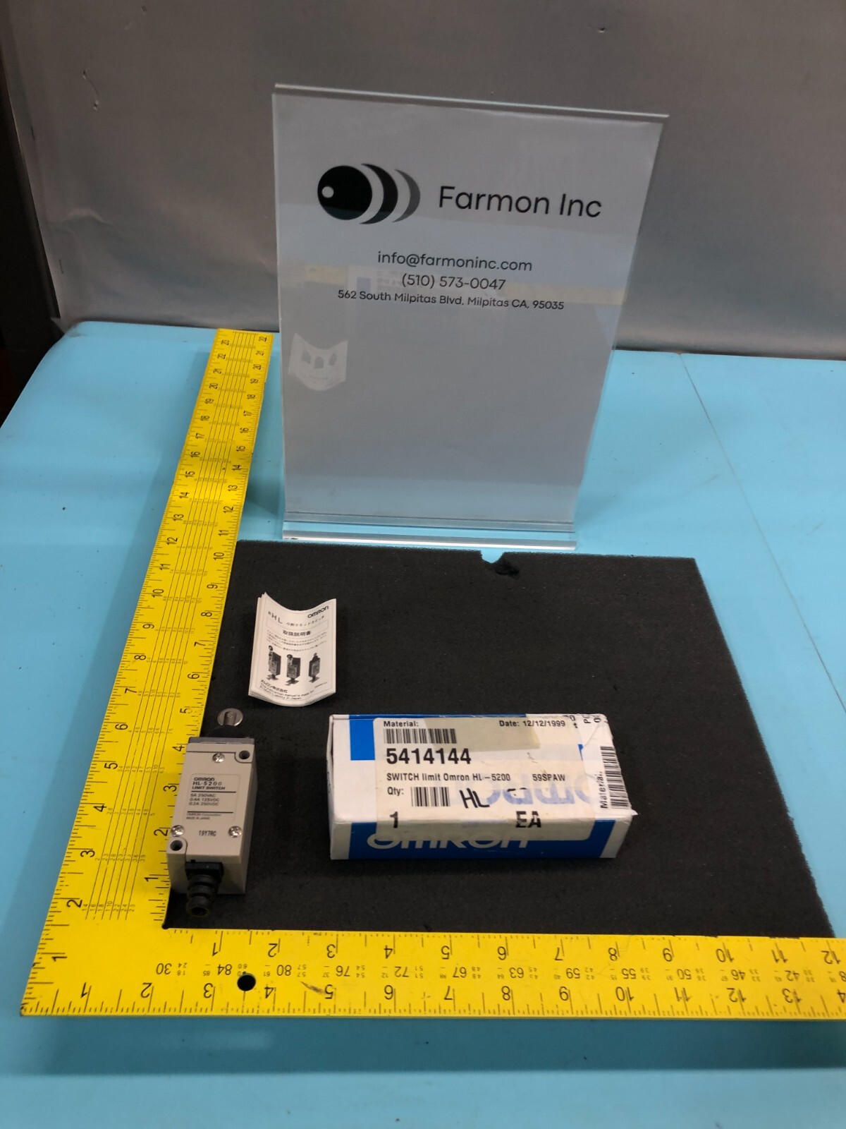 OMRON HL-5200 LIMIT SWITCH, 171992