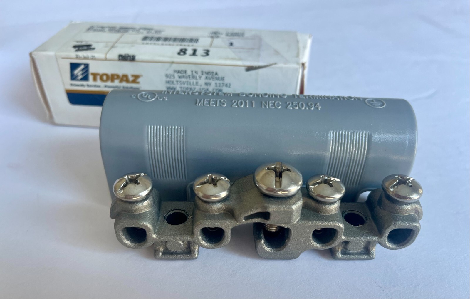 Topaz 813 #6-#2 Intersystem Bonding Bridge AWG Grounding Electrode Copper